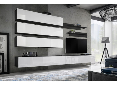 Wunnzëmmerméubel Luxus Wunnwand Designer Garnitur Set TV-Ständer Mauerzou.