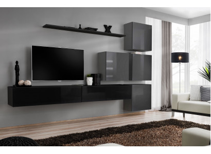 Wunnzëmmer Design Komplett Wunnwand Wandschaf Luxus Garnitur Schaf