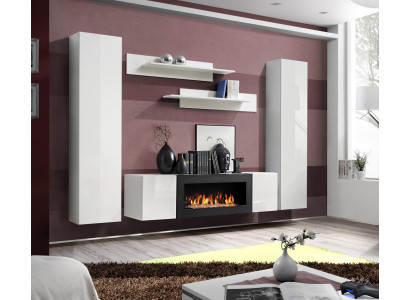 Modern Wunnwand Designer Ariichtung Mauer Regaler Hänge Vitrinn Sideboard Nei