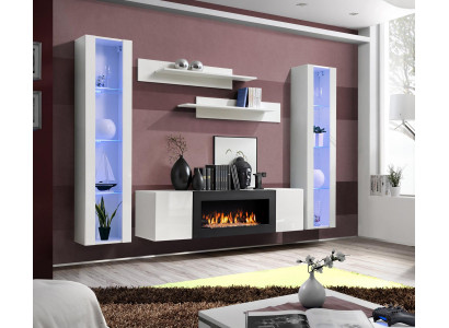 Designer Wunnzëmmer Modern Luxus Ariichtung Wunnwand Wandregaler Säitleefel.