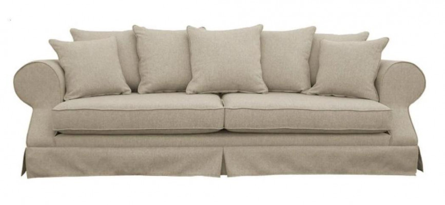 Gro Dreisëtzer Sofa Stoff Wunnzëmmer Design Couchen Polstersofa Nei Kreativ