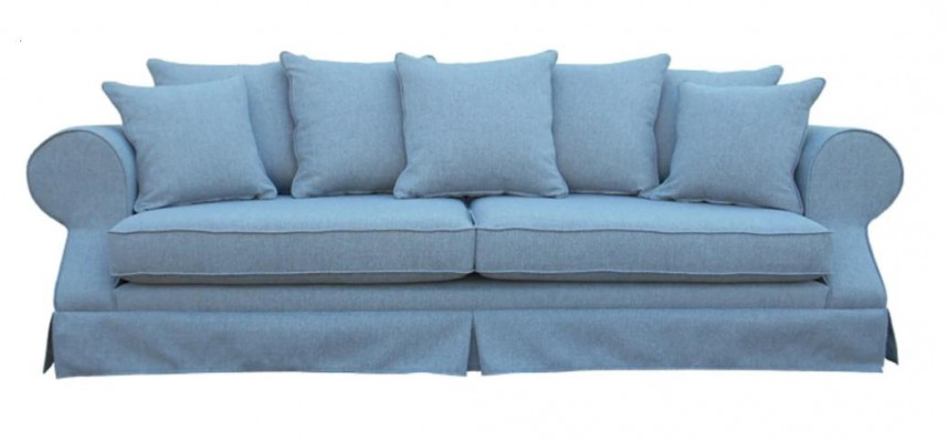 Gro Dreisëtzer Sofa Stoff Wunnzëmmer Design Couchen Polstersofa Nei Kreativ