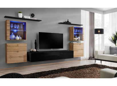 Designer Komplett Wunnzëmmer Luxus Wunnwand Grupp Modern Sideboard Ariichtung