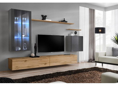 Designer Komplett Luxus Garnitur Wunnzëimmermiwwelen Regal Stil Modern Sideboard