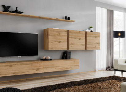 Wunnwand Wunnzëmmer Wandschaf Schaf Sideboard Designer Holzmöbel Brong