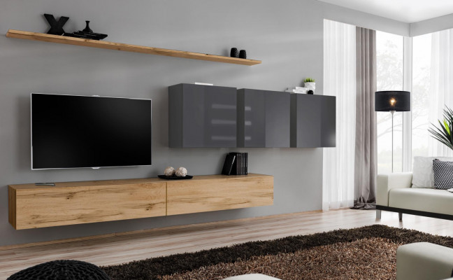 Brong Wunnwand Wunnzëmmer Wandamarschall Wand Regal Schaf Designer Ariichtung