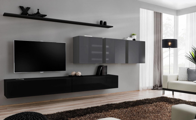 Design Wonwand TV-Stänner 3x Mauereschaf TV-Stänner Lowboard Ariichtung 7 Deeler