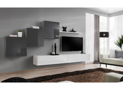 Luxus Wunnzëmmer TV Stänner Ariichtung Modern Wandregal Design