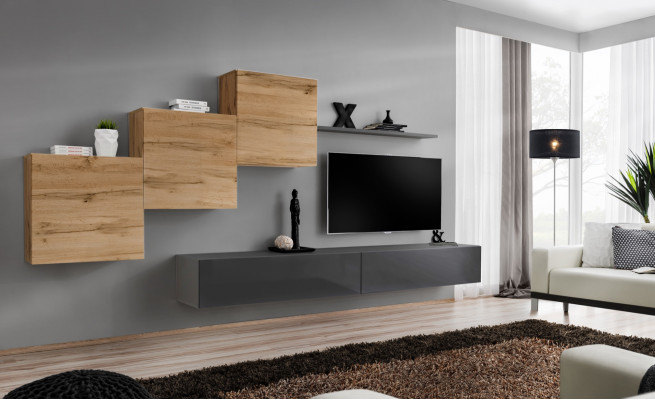 Designer Wunnzëmmermiwwele Wunnwand Gro TV Stänner Modern Sideboard Wandregal