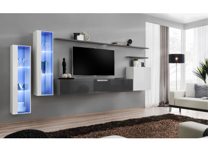 Wohnwand Designer Komplett Set Luxus Miwwelen Nei 3x Wandsschaf Miwwelen Garnitur