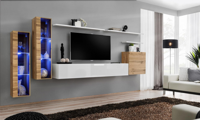 Luxus TV-Stänner Wunnzëmmer Ariichtung RTV Lowboard Designer Modern Wunnmauer