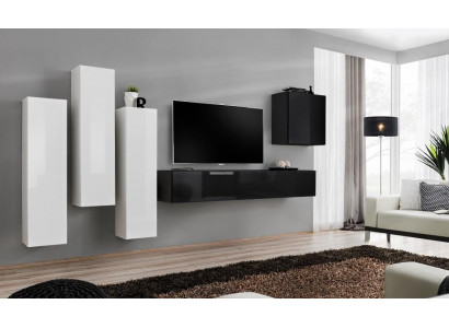 Wunnzëmmer Mauerfigur Luxus Garnitur TV-Stänner Modern Miwwelen Holz Designer