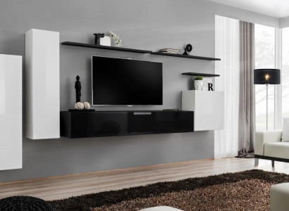 Wohnwand Wandschaf Schaf TV-Ständer Sideboard Regal Wunnzëmmer Ariichtung