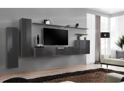 Wunnwand Set Komplett Luxus Ariichtung Wunnzëmmer Designer TV-Stänner