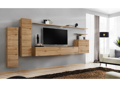 Braun Wunnwand Wunnzëmmer Miwwelen Modern Wandregaler Designer Stil Nei TV-Stänner