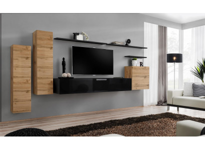 Luxus Wunnzëmmermiwwelen Set Designer Wunnwand Wandregal Wandschränk Miwwelen