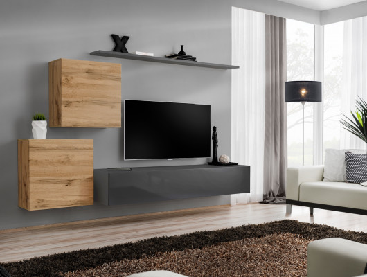 Wunnzëmmerschmöbel Designer Modern Wunnwand Ariichtung Wand Regal Gro.
