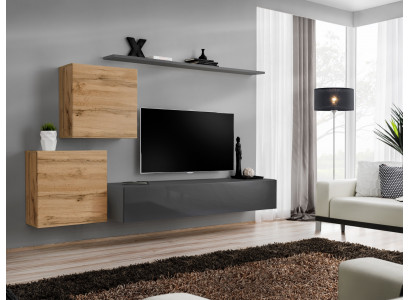Wunnzëmmerschmöbel Designer Modern Wunnwand Ariichtung Wand Regal Gro.