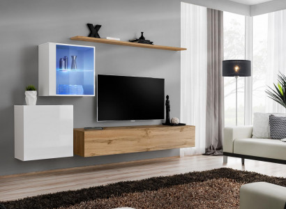 Wunnwand 260 cm Luxus Wandschaf Wohnzimmermiwwel Regal Ariichtung Modern