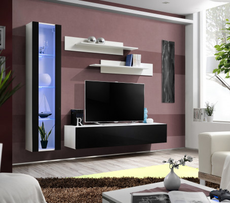 Luxus Set 4-Deeler Designer Wunnwand Wunnzëmmerméibelen TV Ständer Ariichtung Miwwelen