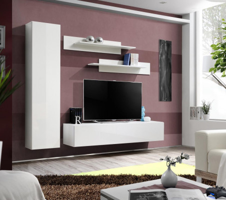 Wunnwand Wäiss TV-Stänner Designer Ariichtung Wunnzëmmermiwwele Wandregaler