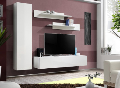 Wunnwand Wäiss TV-Stänner Designer Ariichtung Wunnzëmmermiwwele Wandregaler