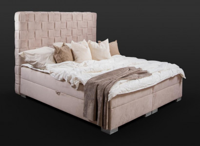Beige Schlofkummer Better Polster Bett Chesterfield Textilstoff Nei