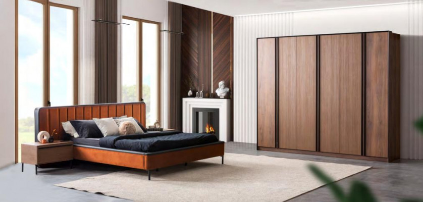 Modern Better Luxus Orange Schlofzëmmer Neit Bett Design Luxus Duebel Hotel