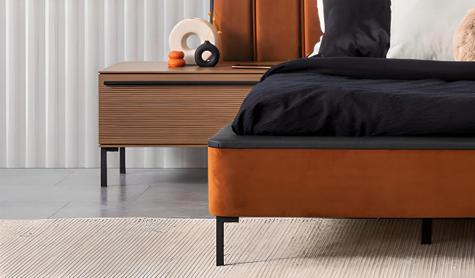 Modern Better Luxus Orange Schlofzëmmer Neit Bett Design Luxus Duebel Hotel