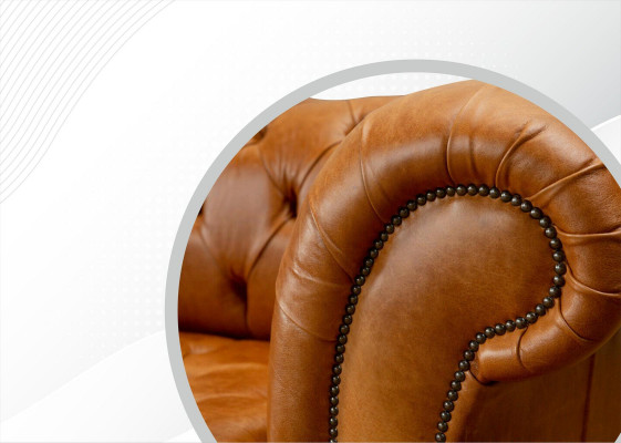 Chesterfield 3-Sëtz Couche Nossbroot Modernen Design Lieder Sofa Kreativ Miwwelen
