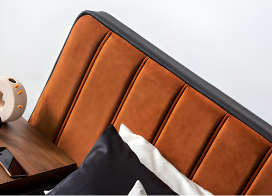 Modern Better Luxus Orange Schlofzëmmer Neit Bett Design Luxus Duebel Hotel