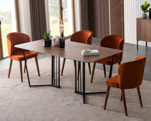 Edelstahl Iessdësch Iesszëmmer Wunnzëmmer Modern Dëscher Design Metall nei