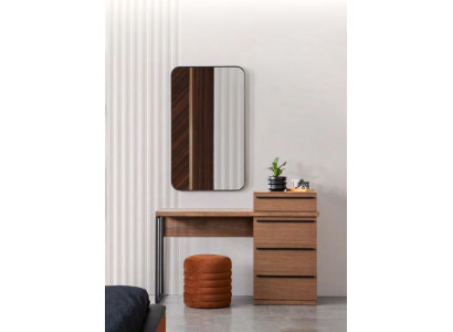 Modernen Design Schminktisch mat Spigel Luxus Schlofzëmmer Miwwelen 2 Stéck Nei