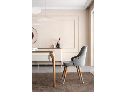 Stull Stillen Luxus Design Lehnstull Holz Polster Nei Modern Iesszëmmer Miwwelen Holz