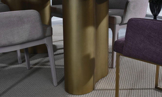 Iesskichen Iesszëmmermiwwele Iessgrupp Iessdësch Set Iesszëmmer 9 Deeler Rosa Holz