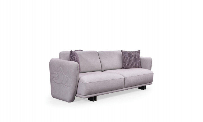Dräisëtzer Canapé Sofa 3 Sëtzer Gro Stoff Stoffsofa Polstersofa Design