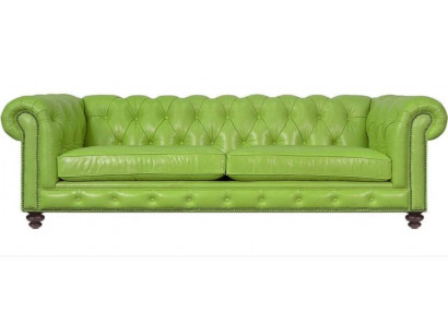 Wunnzëmmer Chesterfield Canapé Gréng Grouss Premium Lieder Designer Miwwelen 4-Sëtzer Nei