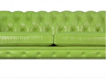 Wunnzëmmer Chesterfield Canapé Gréng Grouss Premium Lieder Designer Miwwelen 4-Sëtzer Nei