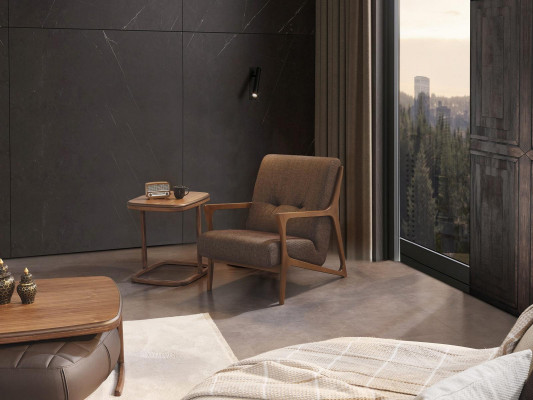 Wunnzëmmer Garnitur Ecksofa U-Form Nei Fauteuil Luxus Holz Dësch Hocker