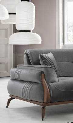 Designer Stoffsofa Sets Livingroom Set 2x Drësëtz-Sofa Luxusstull