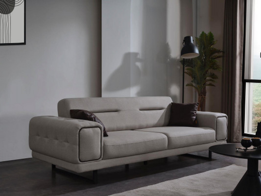 Wunngszëmmer Sofae Komplett Luxus 2x Dräisëtzer Sofa Modern Fotell Ariichtung
