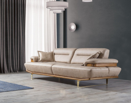 Modern Wunnzëmmer Sofa Canapé Dräisëtzer Modern Fauteuil Designer Ariichtung
