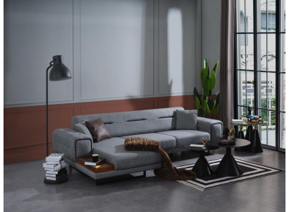 Modern gréit Ecksofa an L-Form, Miwwel fir de Wunnzëmmer, Luxus-Ariichtung, neit Design
