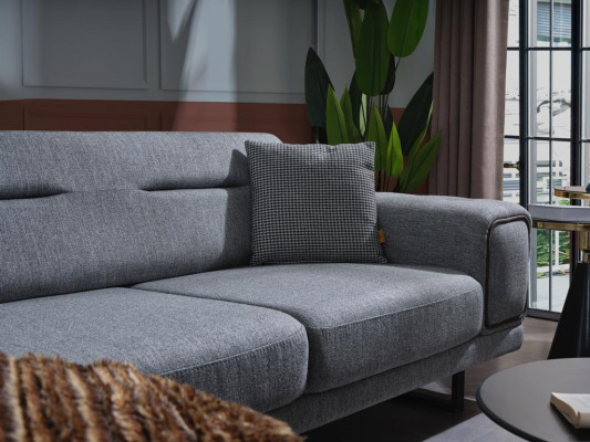 Modern gréit Ecksofa an L-Form, Miwwel fir de Wunnzëmmer, Luxus-Ariichtung, neit Design