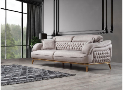 Wunnzëmmer Sofa Dräisëtzer Designer Ariichtung Luxus Sofas Modern Miwwelen