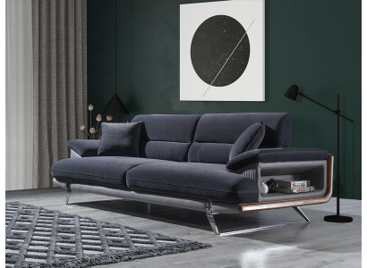 Wunnzëmmer Sofa Dräisëtzer Polstermöbel Couche Ariichtung Textil Miwwelen Nei