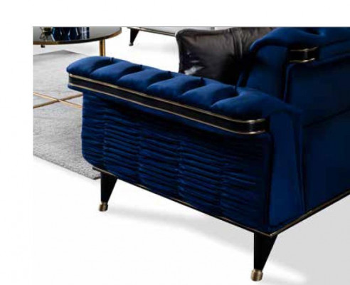 Modern Chesterfield Sofagarnitur Luxus Canapéen Edel Chesterfield-Sofaen
