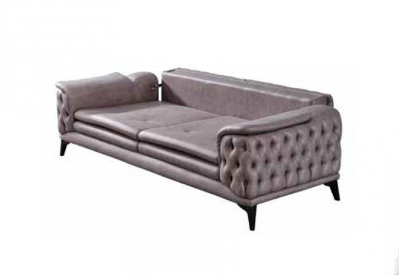 Modern Chesterfield Sofa Garnitur Drësëtzer Zwësëtzer Fautteuil Sëtz Set