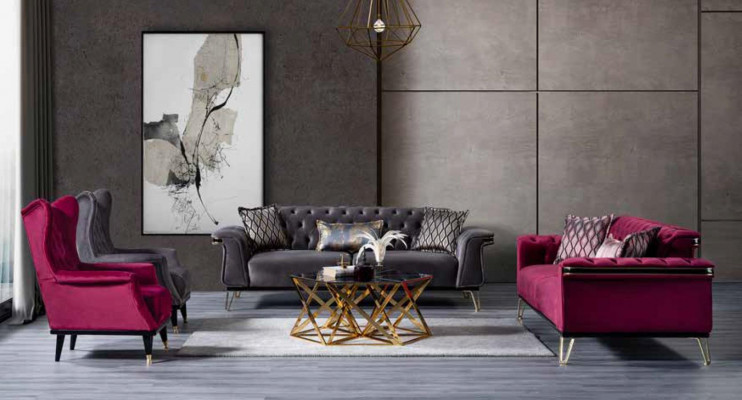 Wäiss Polstersofa Designer Wunnzëmmer Couch Modern Luxus Couch Nei