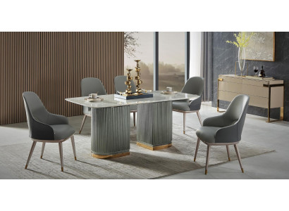 Design Set 6x Stull Lehnstull Polster Still Gastro Iesszëmmer Lieder Nei Fotel